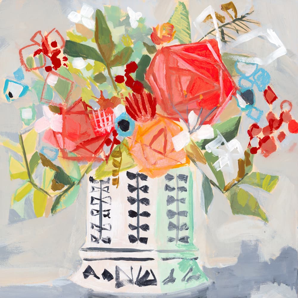 Miranda S Bouquet by Jenny Westenhofer — canvas wall art