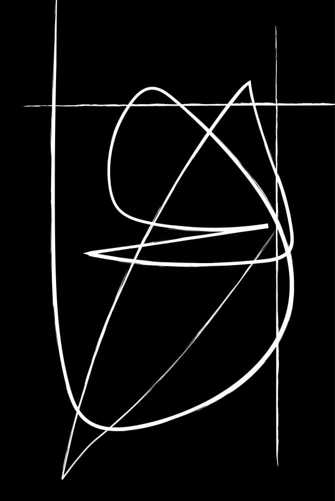 Dynamic White Lines by Oju Design — canvas wall art