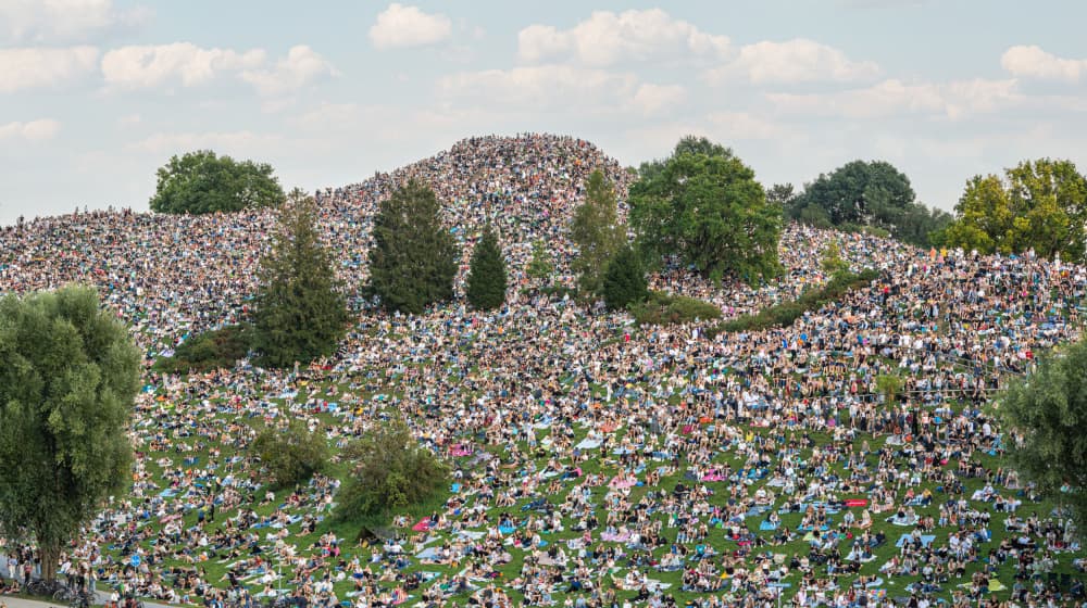 Summer Hillside Gathering by Rainer Inderst — canvas wall art