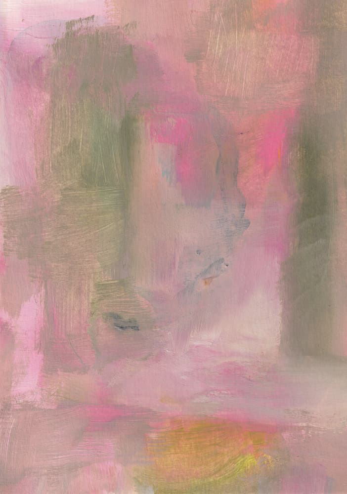 Pink Green Abstract Flow by Soniya Vijayakumar — canvas wall art