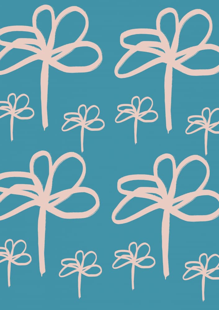 Floralretrono01 by Treechild — canvas wall art
