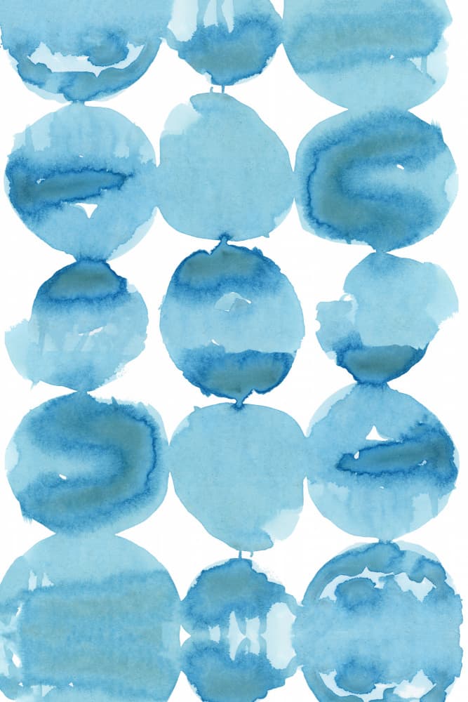 Fluid Blue Abstract by cartissi — canvas wall art