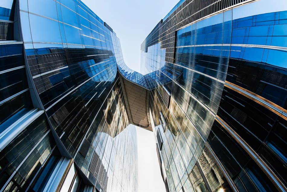Modern Glass Reflections by Toni Guerra — canvas wall art