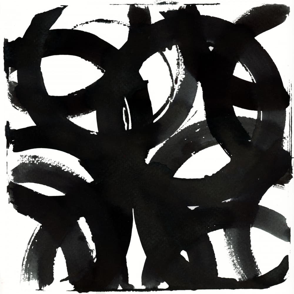 Dynamic Brushwork Curves by cartissi — canvas wall art