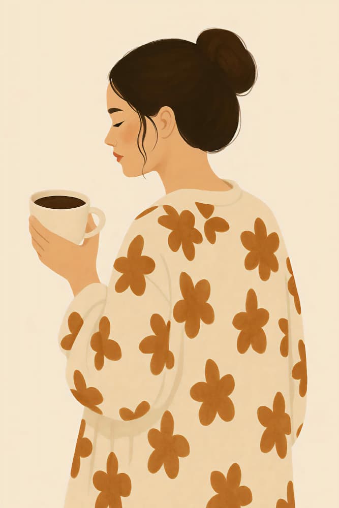 Peaceful Coffee Morning by Annika Persson — canvas wall art