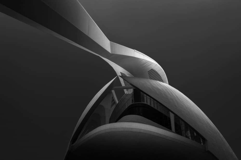 Sleek Architectural Curves by Olavo Azevedo — canvas wall art