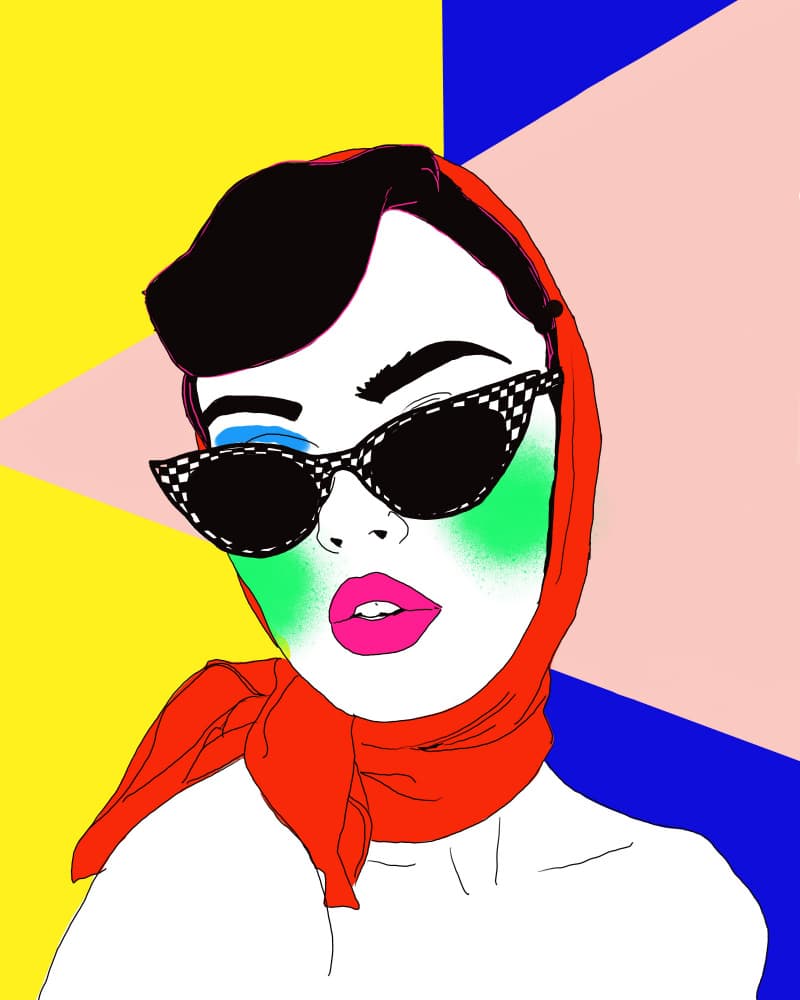 Chic Pop Art Woman by Ana Sneeringer — canvas wall art