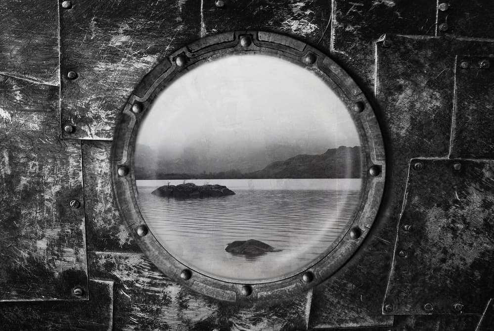 Moody Porthole Lake by Jose C. Lobato — canvas wall art