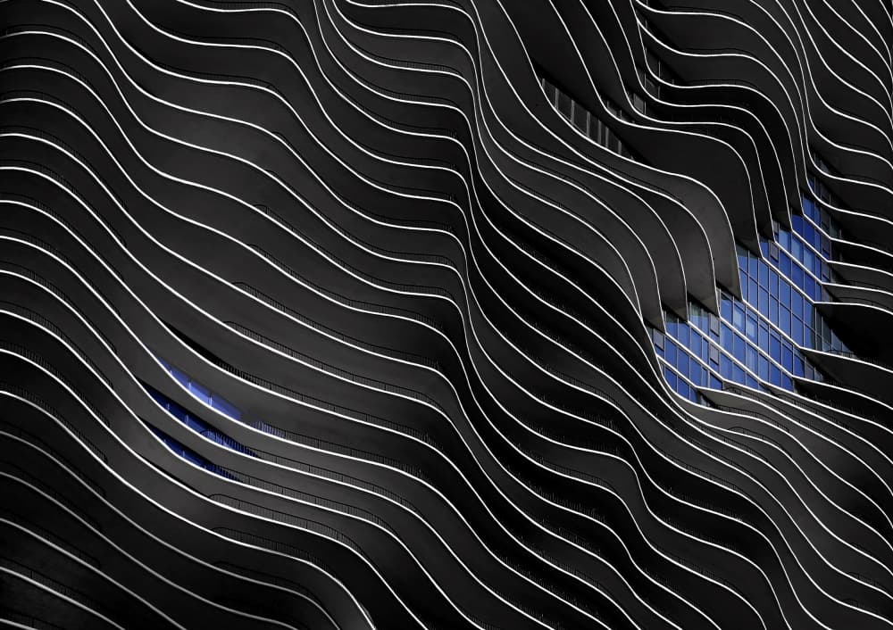 Wavy Urban Facade by Ivan Huang — canvas wall art