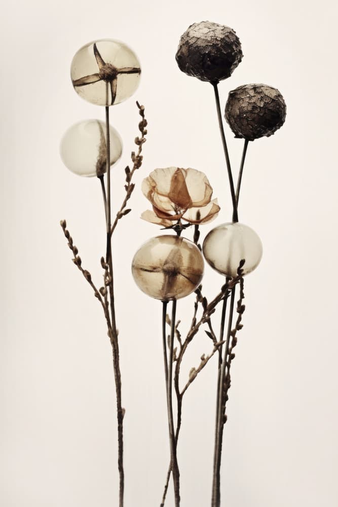 Glass Ball Flowers by Treechild — canvas wall art