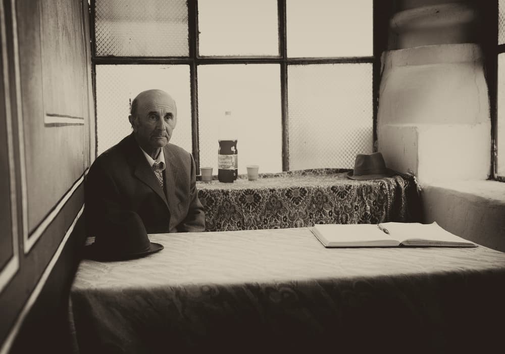 Pensive Man by Window by Julien Oncete — canvas wall art