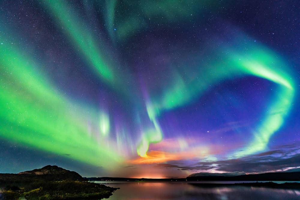Northern Lights Glow by Jeffrey C. Sink — canvas wall art