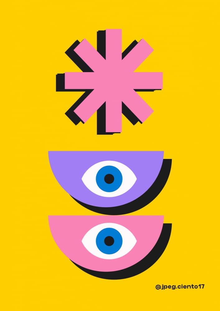 Abstract Pop Gaze by SERGIO ORTIZ — canvas wall art