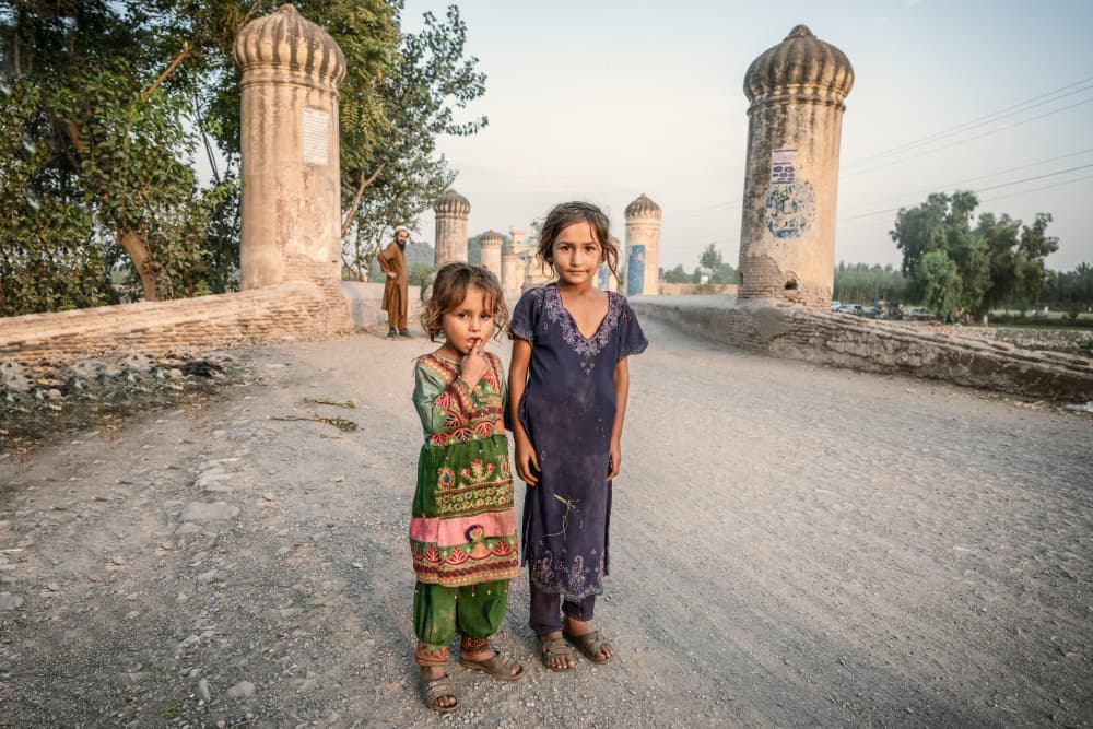 Child refugees by Trevor Cole — canvas wall art