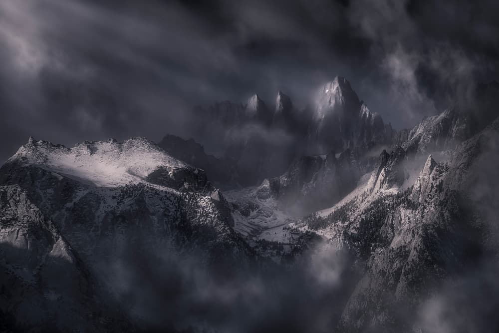Misty Mountain Glow by Ryan Dyar — canvas wall art