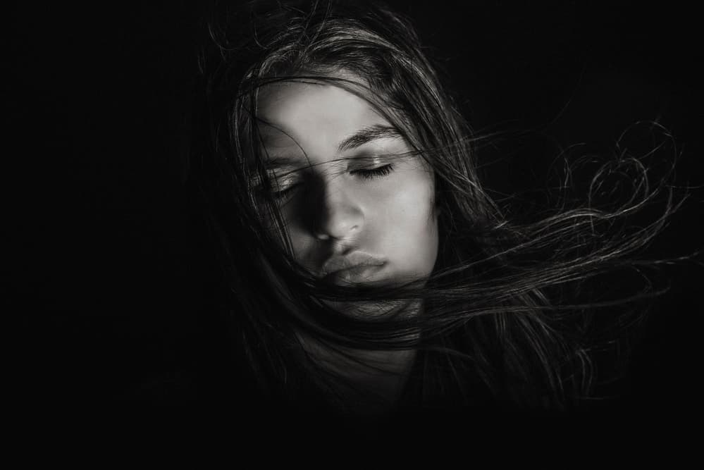 Serene Beauty Portrait by Carmit Rozenzvig — canvas wall art