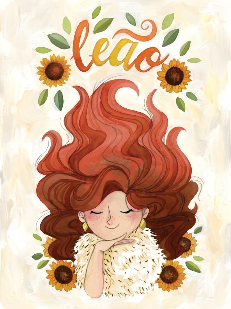 Dreamy Leo Girl by HUGO — canvas wall art