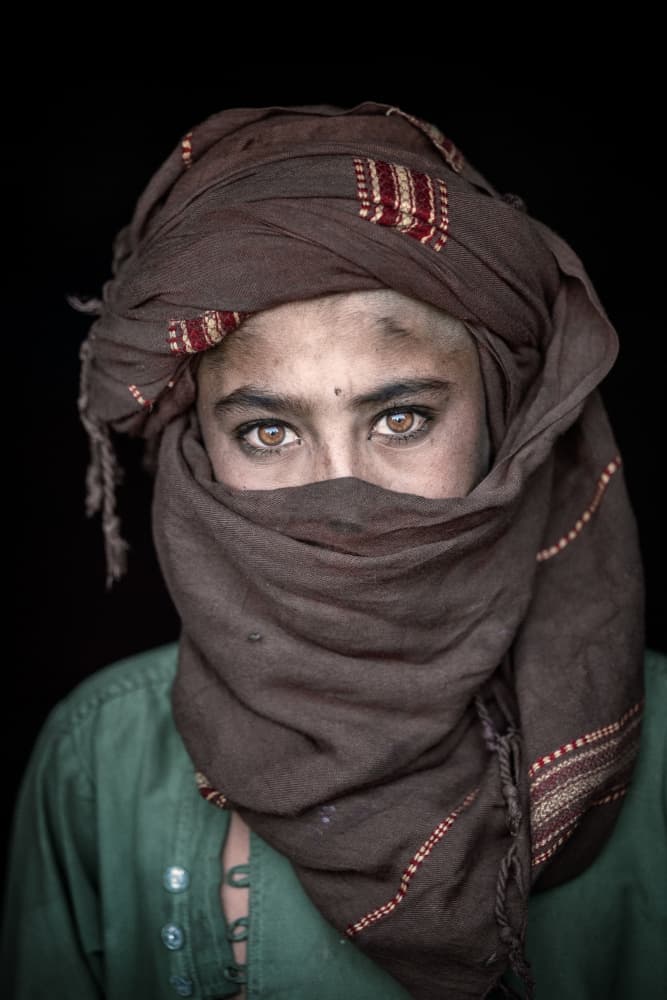 Mysterious Wrapped Eyes by Trevor Cole — canvas wall art