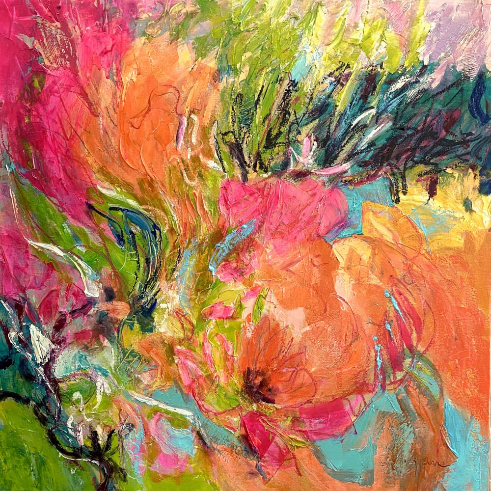 Vibrant Blossom Burst by Dorothy Fagan — canvas wall art