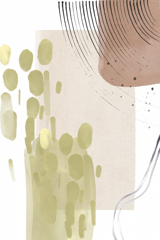 Organic Abstract Shapes by Sally Ann Moss — canvas wall art