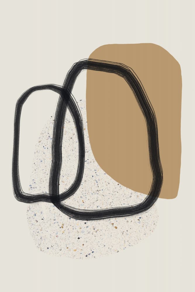 Organic Shapes And Earthy Tones by uplusmestudio — canvas wall art