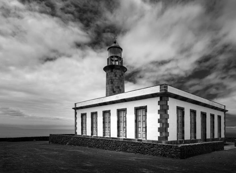 Dramatic Coastal Lighthouse by Carlos Hernandez Martinez — canvas wall art