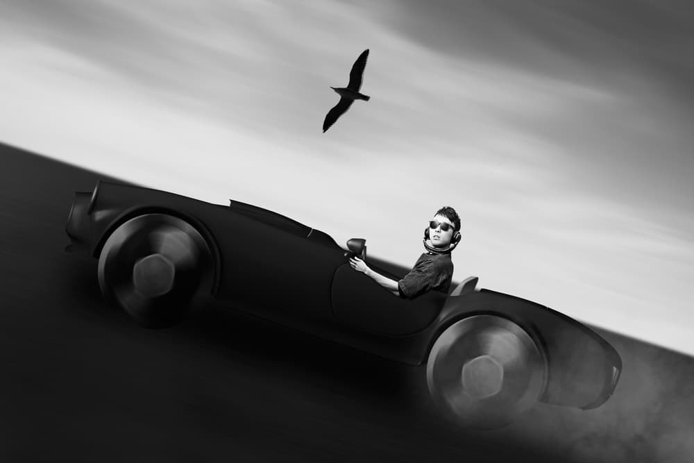 Retro-Future Drive by Naoki Matsumura — canvas wall art