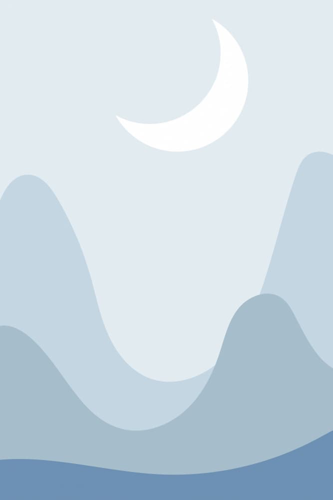 Crescent Moon Mountains by jay stanley — canvas wall art