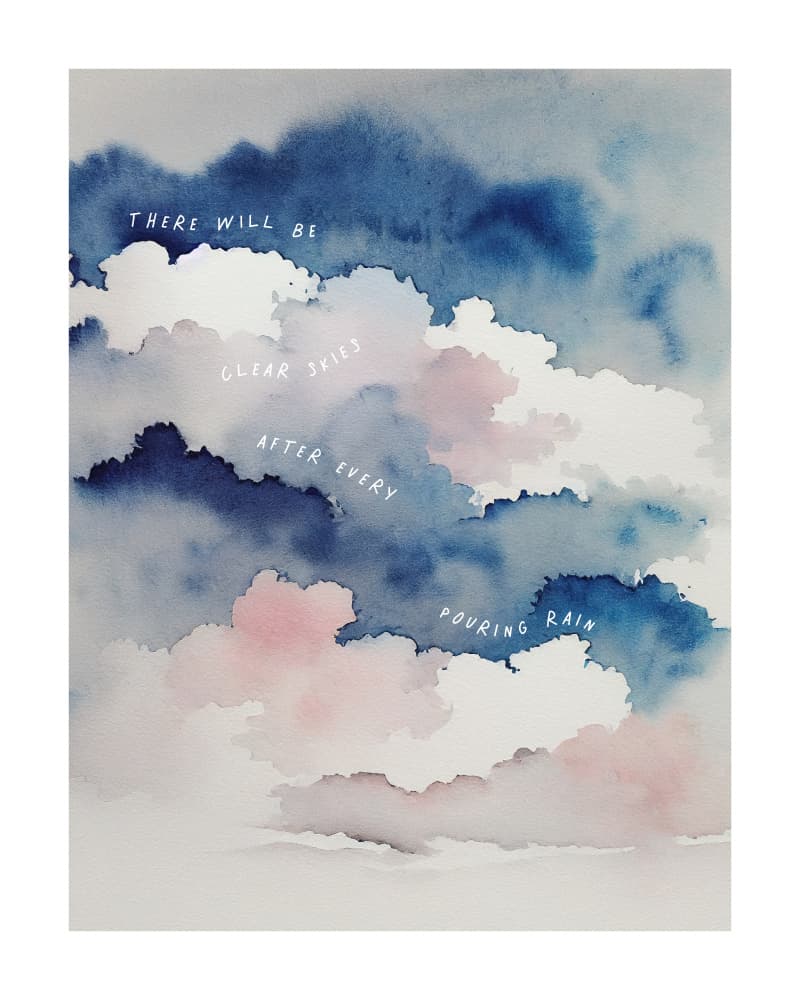 Hopeful Cloud Message by KsanaKalpa — canvas wall art