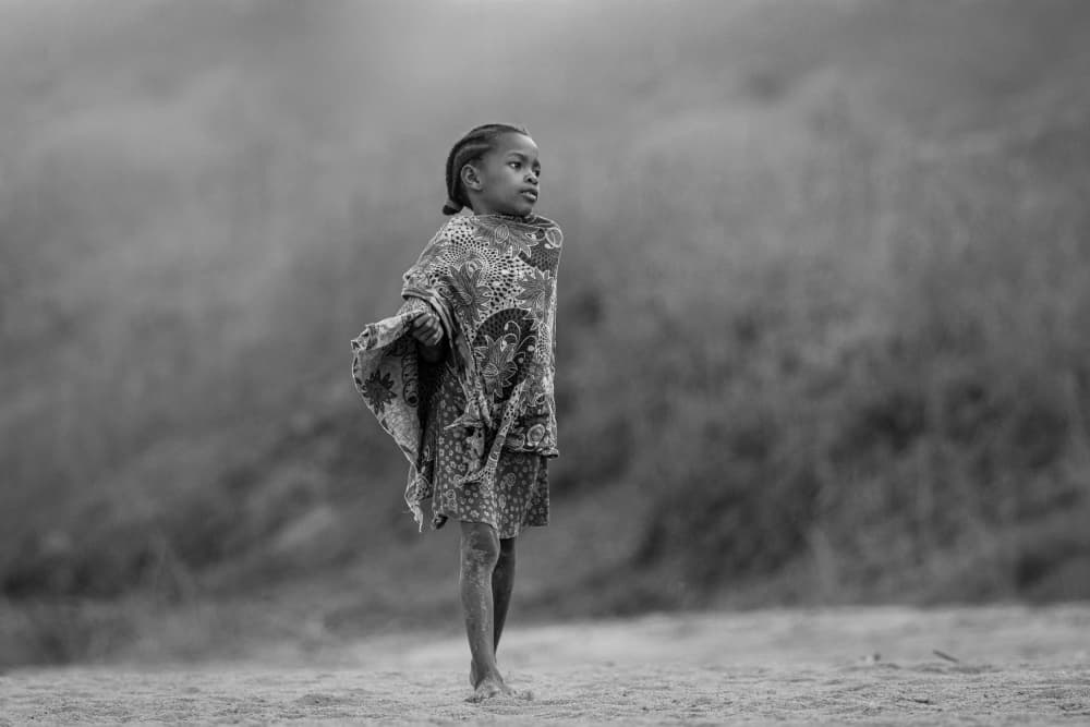 Pensive Young Girl by António Carreira — canvas wall art