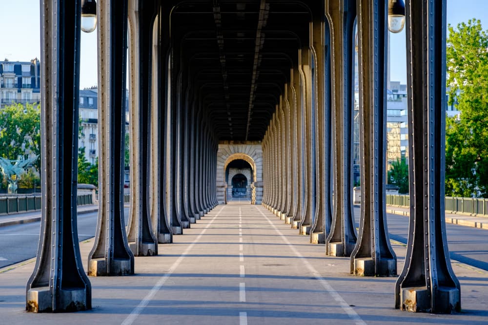 Symmetrical Bridge Pathway by Kevin Nirsimloo — canvas wall art