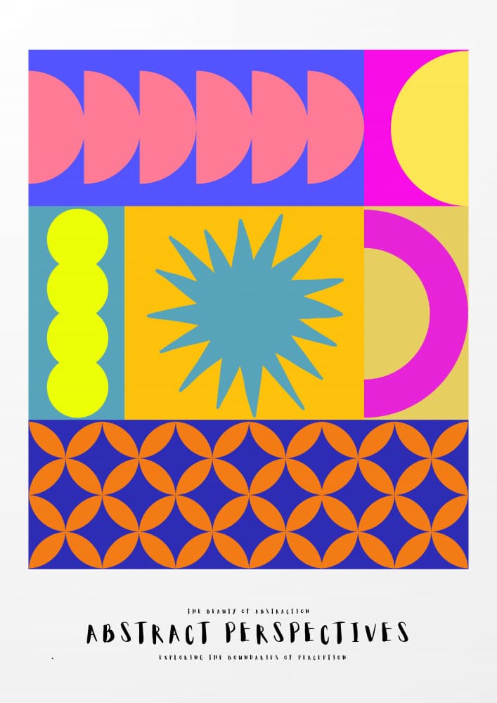 Playful Abstract Geometry by RS LAB STUDIO — canvas wall art