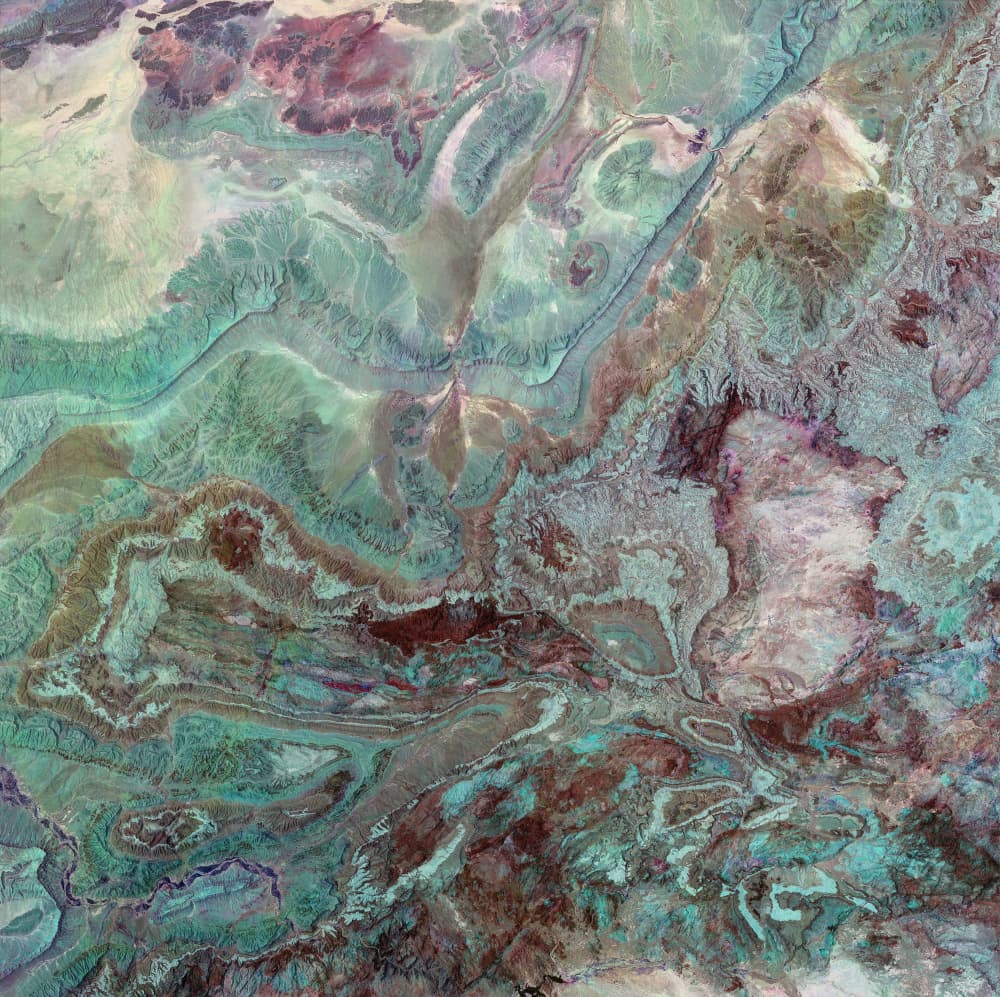 Vibrant Desert Patterns by Pelin Atilla — canvas wall art