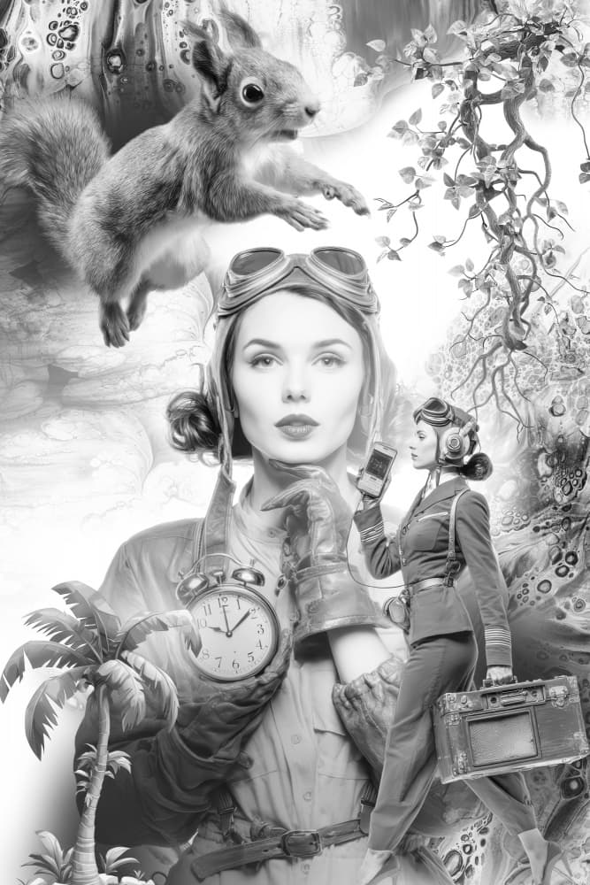 Vintage Aviator Dream Journey by Rafal Kulik — canvas wall art