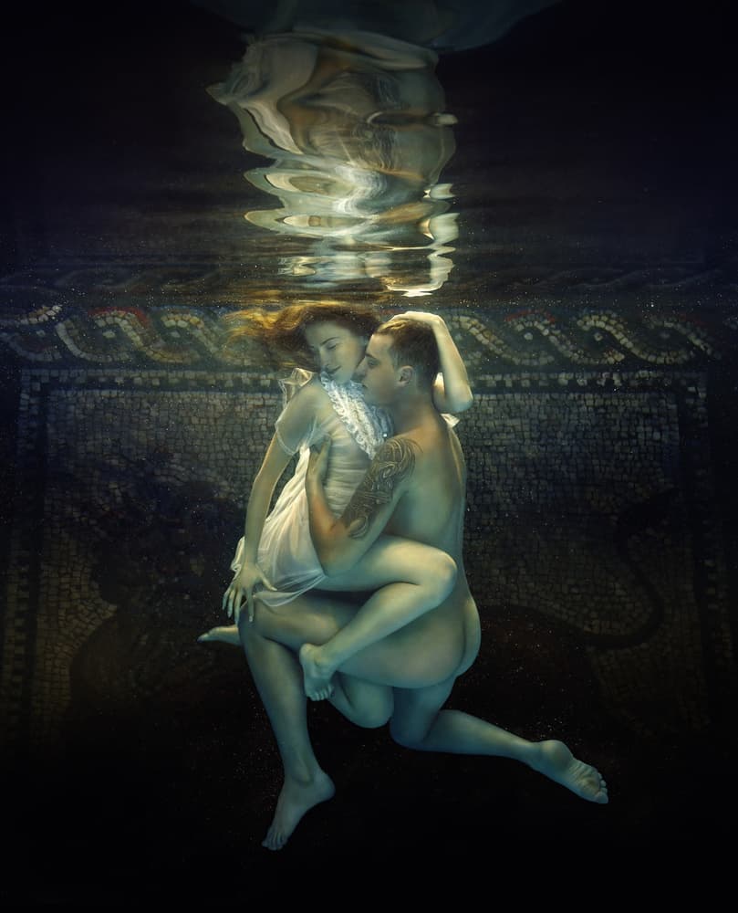 Floating Embrace by Dmitry Frizel — canvas wall art