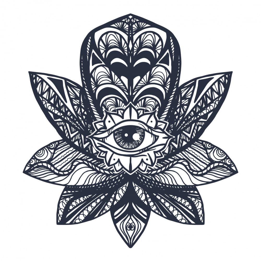 Third Eye Lotus by Marika Barsrsind — canvas wall art