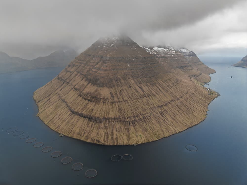 Fjord Mountain Farms by Jure Kravanja — canvas wall art