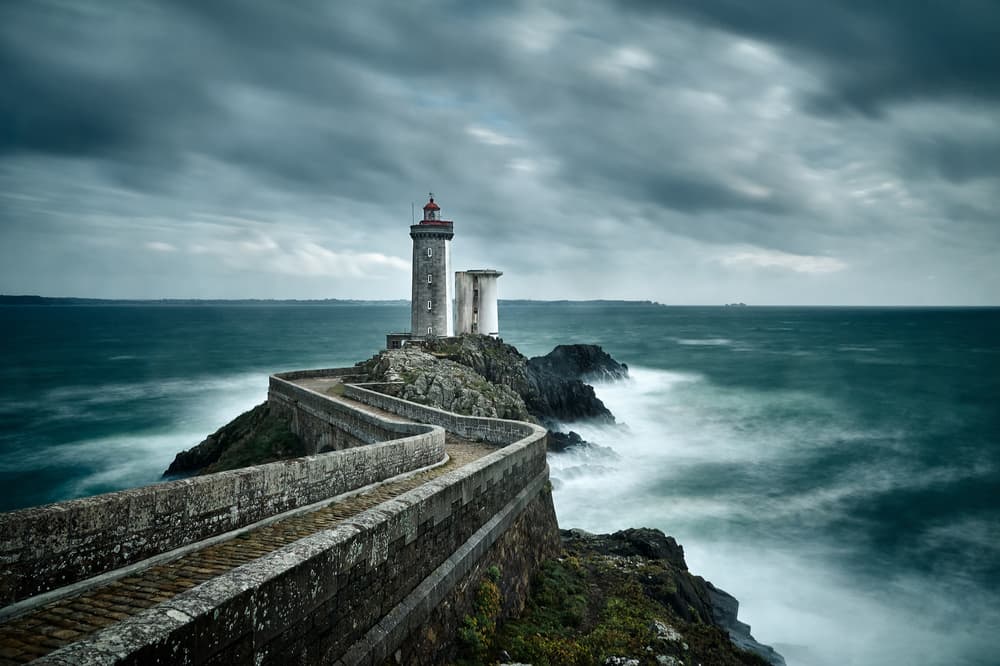 Winding Path Lighthouse by Denis — canvas wall art