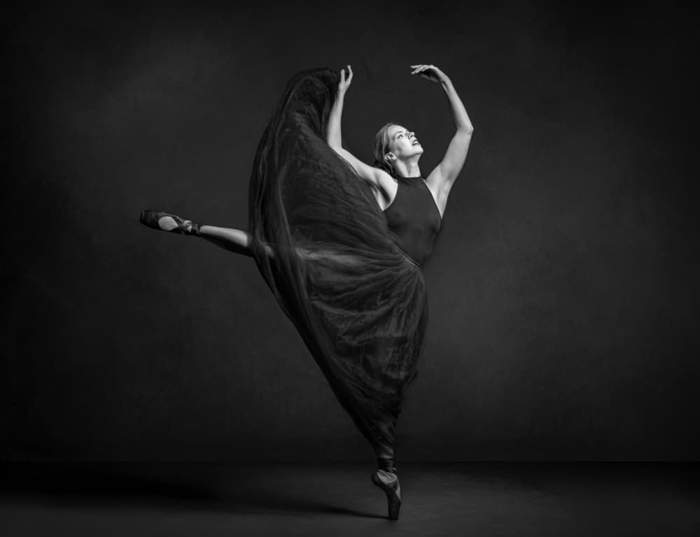 Graceful Ballerina Dance by Luc Stalmans — canvas wall art