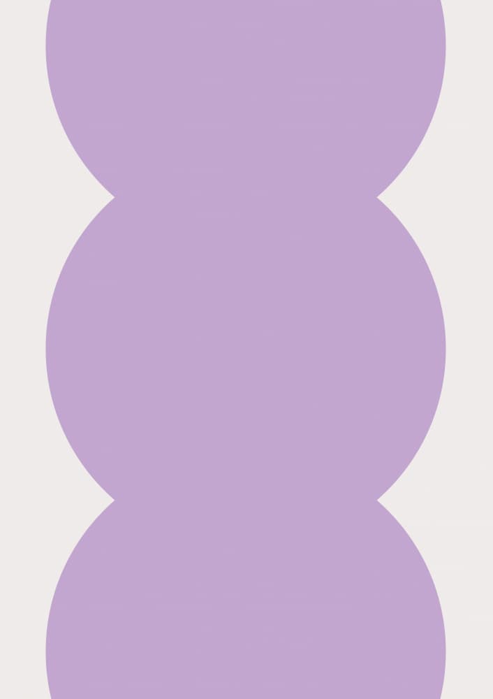 Stacked Purple Curves by FINE FINE STUFF — canvas wall art