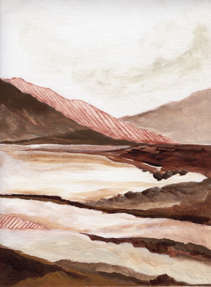 Terracotta Mountain Vista by Nikita Jariwala — canvas wall art