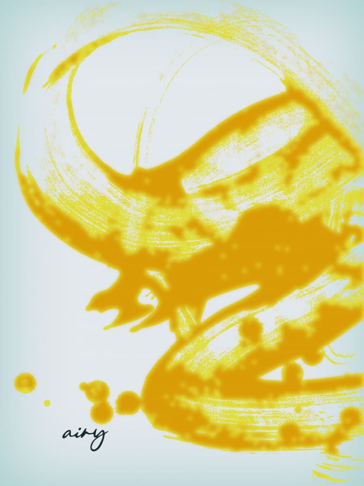 Airy Golden Dragon by Annick — canvas wall art