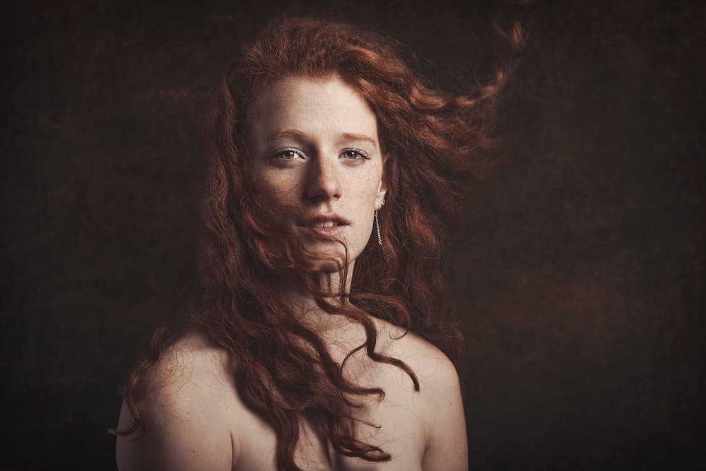 Captivating Redhead Portrait by Traven Milovich — canvas wall art