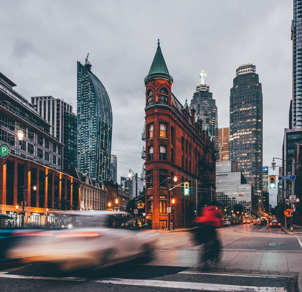 Flatiron City Motion by Carmine Chiriacò — canvas wall art
