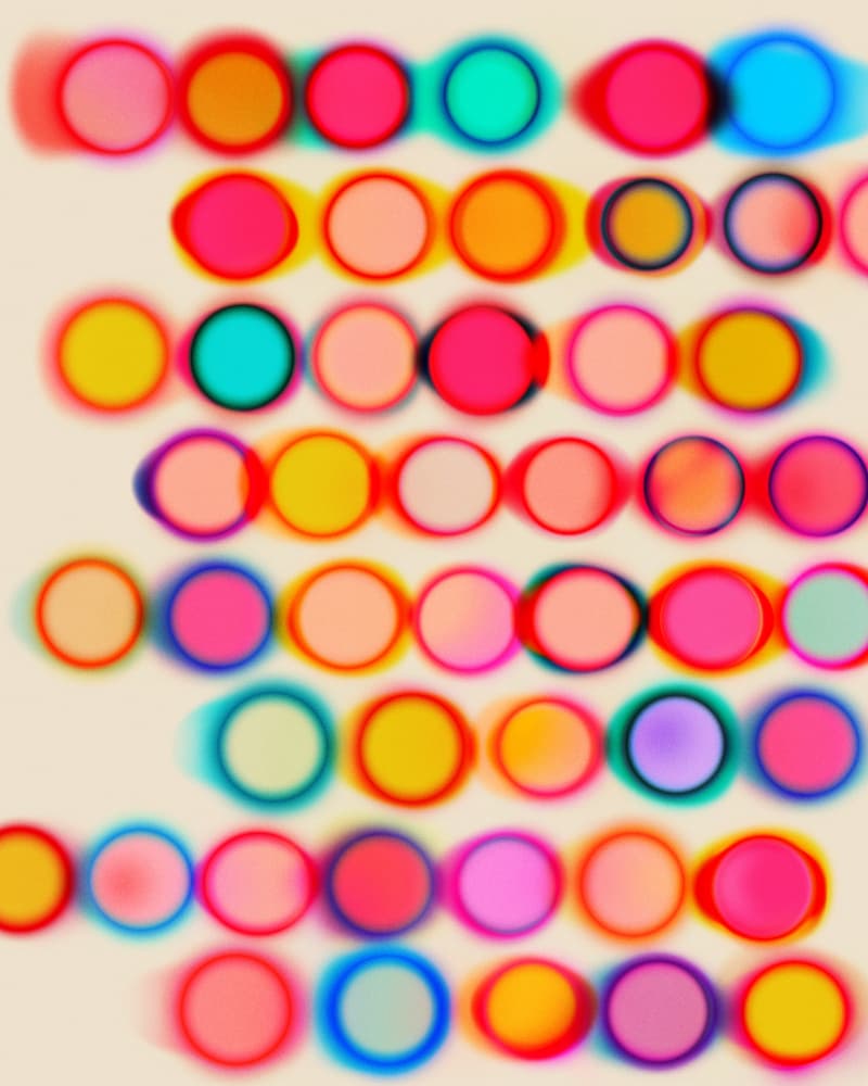 Colorful Abstract Circles by Jazzberry Blue — canvas wall art