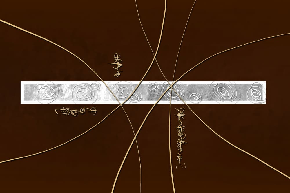 Elegant Metallic Swirls by Rafal Kulik — canvas wall art