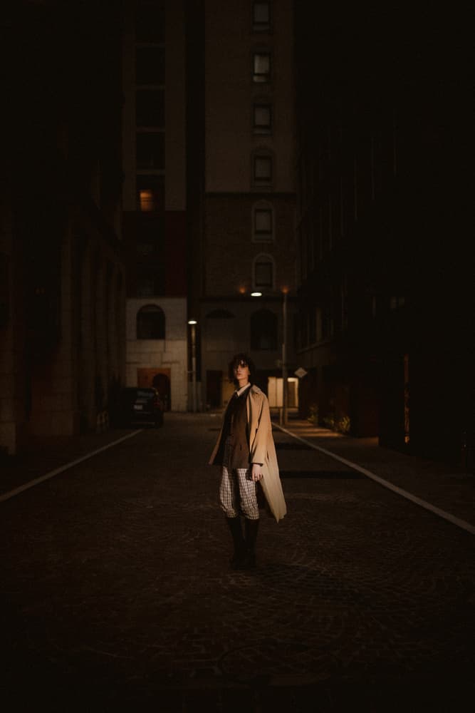 Elegant Man Dark City by Jun Ishibashi — canvas wall art