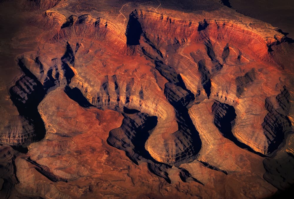 Dramatic Desert Canyons by Jenny Qiu — canvas wall art