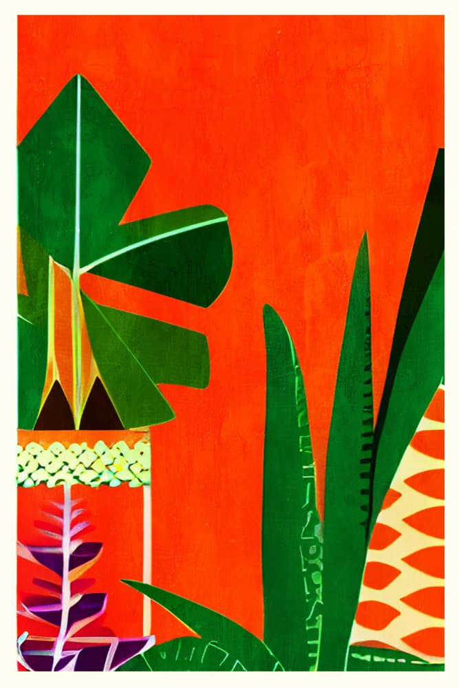Vibrant Tropical Plants by Bo Anderson — canvas wall art
