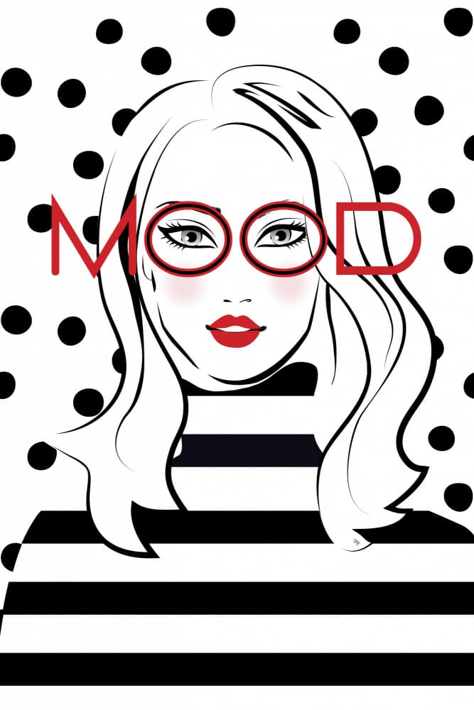 Stylish Girl Mood by Martina — canvas wall art